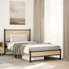 VidaXL Cadru pat metalic fără saltea, stejar sonoma, 107x203 cm 4007882