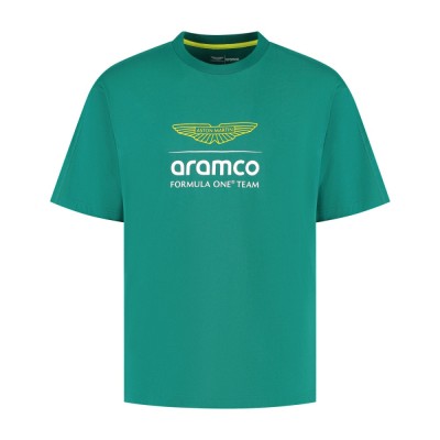 Aston Martin tricou de bărbați Large Logo green F1 Team 2025 - L foto