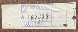 QW29 - Bilet de colectie - transporturi - transport local - Bucuresti - bilet calatorie autobuz