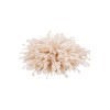 Floare textila pentru lipit sau cusut pe haine, diametru 10 cm, Crem, Crisalida