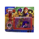 Set ceas electronic cu portofel Brawl Stars