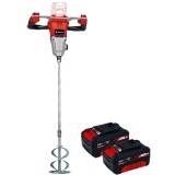 Einhell TP-MX 18-2 Li BL PXC + Twinpack - Masina de amestecat 120 mm + Set 2 acumulatori Li-Ion 18 V 4 Ah