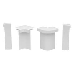 Set colturi plinta mocheta SET N25474-101 albe 2+4+2+2 bucati