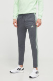 adidas pantaloni de trening culoarea gri, uni IS1367