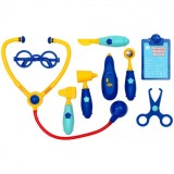 Set de joaca, trusa medicala cu 10 accesorii si geanta, Oem