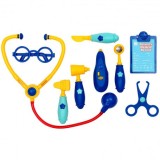 Set de joaca, trusa medicala cu 10 accesorii si geanta