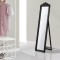 Oglinda de podea Arezzo S negru mat inclinabila cu suport [en.casa] HausGarden Leisure