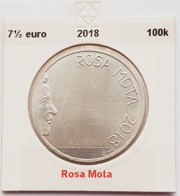 176 Portugalia 7,5 Euro 2018 Sport Heroes - Rosa Mota km 892 argint foto