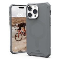 Husa iPhone 15 Pro Max UAG Essential Armor MagSafe, Silver foto