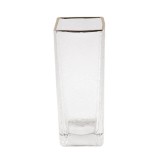 Vaza decorativa 1025FG, sticla transparenta, incolora, 25 cm