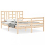 Cumpara ieftin Cadru de pat cu tablie, 160x200 cm, lemn masiv