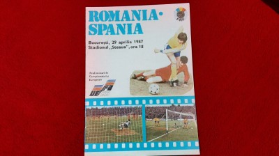 program Romania - Spania foto