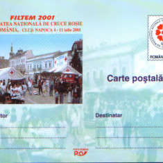 Romania - Intreg postal CP necirculat 2001- Societatea Nationala de Cruce Rosie