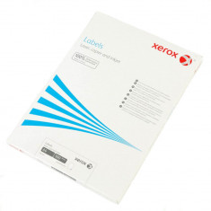 Etichete Autoadezive Xerox, 12/A4, 105x44 mm, 100 Coli/Top, Colturi Drepte, Etichete Albe Autoadezive, Top de Etichete Autoadezive, Etichete Xerox Alb