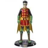 Figurina Robin articulata IdeallStore&reg;, Boy Wonder, editie de colectie, 17 cm, stativ inclus