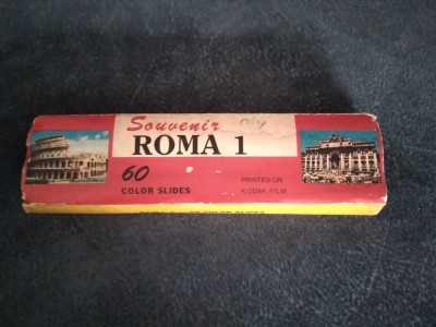 LOT 60 DIAPOZITIVE SUVENIR ROMA foto