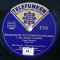 Disc ebonita patefon - gramofon Telefunken -Symphonie nr. VIII H - Moll