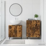 Cumpara ieftin Set de dulapuri pentru baie, 2 piese HAARLEM Stejar fumuriu