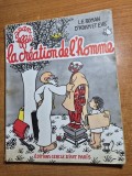carte umoristica si caricaturi - creatia omului - in limba franceza - din anul 1953