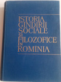 ISTORIA GINDIRII SOCIALE ȘI FILOZOFICE &Icirc;N ROM&Acirc;NIA