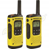 STATIE RADIO PMR PORTABILA MOTOROLA TLKR T92 SET 2 BUC - GALBEN, PNI