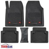 Covorașe Auto Universale TEAMCAR&reg; , Set 5 Piese, Tavita Ad&acirc;ncime 3 cm, Compatibil Hatchback, Sedan, SUV, Cauciuc