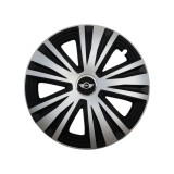 Set 4 capace roti Glory Gri-Negru R15, Compatibil Cu Mini Cooper