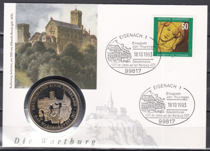 Germania 1993 - Wartburg, FDC NUMIS