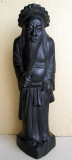 Confucius - intelept chinez statueta 33 cm, sculptura asiatica vintage din lemn, Asia