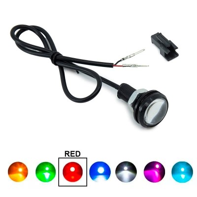 Lampa stop trotineta electrica LED 12V eagle eye rosu foto