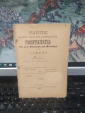 Prosperitatea Banca Populara Marasesti Mehedinti Statute Targu Jiu 1904, Carte Veche, Bibliofilie, 23 Pagini