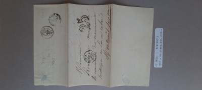 Scrisoare veche, anul 1852, Franta, pentru colectionari - A 3350 foto