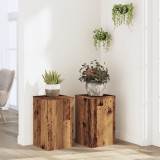 vidaXL Suporturi Plante 2 buc Lemn Vechi 30x30x50cm, Maro, Interior, Ghivece si Accesorii