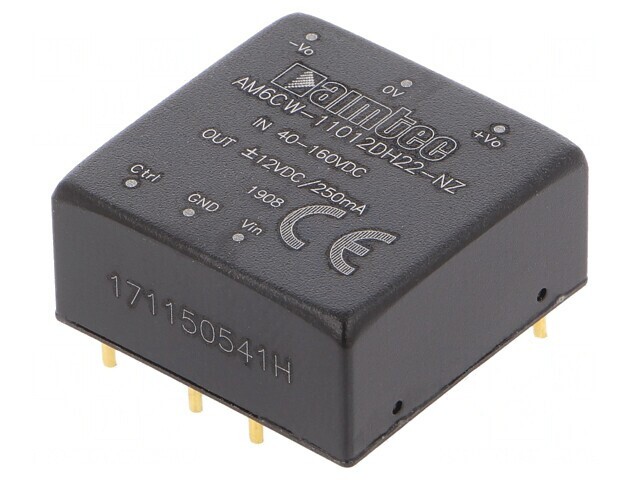 Convertor DC/DC 6W 40-160V la 12V/-12V