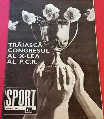 Revista SPORT nr.15/august 1969 foto