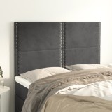 Cumpara ieftin Tăblii de pat, 4 buc, gri &icirc;nchis, 72x5x78/88 cm, catifea
