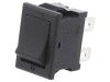 Comutator Rocker DPST ON-OFF 10A/125V negru