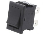 Comutator Rocker DPST ON-OFF 10A/125V negru