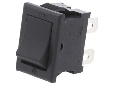 Comutator Rocker DPST ON-OFF 10A/125V negru