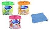 Mix 3 odorizante My Shaldan - Lime , Orange , Mixed Berry si Laveta Microfibra