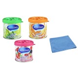 Mix 3 odorizante My Shaldan - Lime , Orange , Mixed Berry si Laveta Microfibra