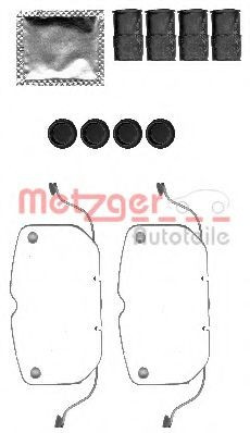 Set accesorii, placute frana BMW X5 (E70) (2007 - 2013) METZGER 109-1792 foto