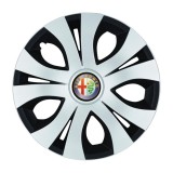 Set 4 Capace Roti Top Gri-Negru R17, Compatibil Cu Alfa Romeo