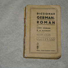 Dictionar german - roman - Const. Saineanu - M. W. Schroff