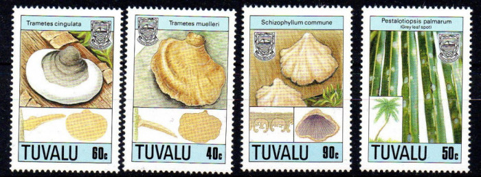 TUVALU 1989, Ciuperci, serie neuzata, MNH