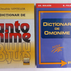 DICTIONAR DE ANTONIME- O. VINTELER+ DICTIONAR DE OMONIME- GH. BULGAR; N. FELECAN