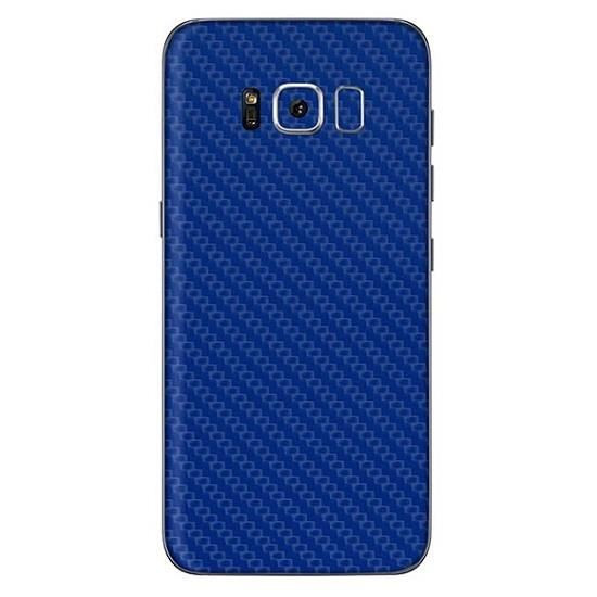 Set Folii Skin Acoperire 360 Compatibile cu Samsung Galaxy S8 Plus (2 Buc) - ApcGsm Wraps Carbon Blue