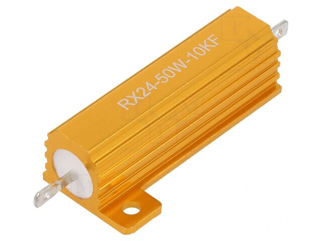 Rezistor Bobinat cu Radiator 10k&Omega; 50W &plusmn;1% 30ppm/&deg;C