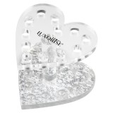 Cumpara ieftin Suport pensule unghii si ustensile manichiura Silver Heart LUXORISE, 12 sloturi