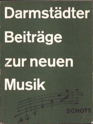 HST C5763N Darmst&amp;auml;dter Beitr&amp;auml;ge zur Neuen Musik, 1958 foto